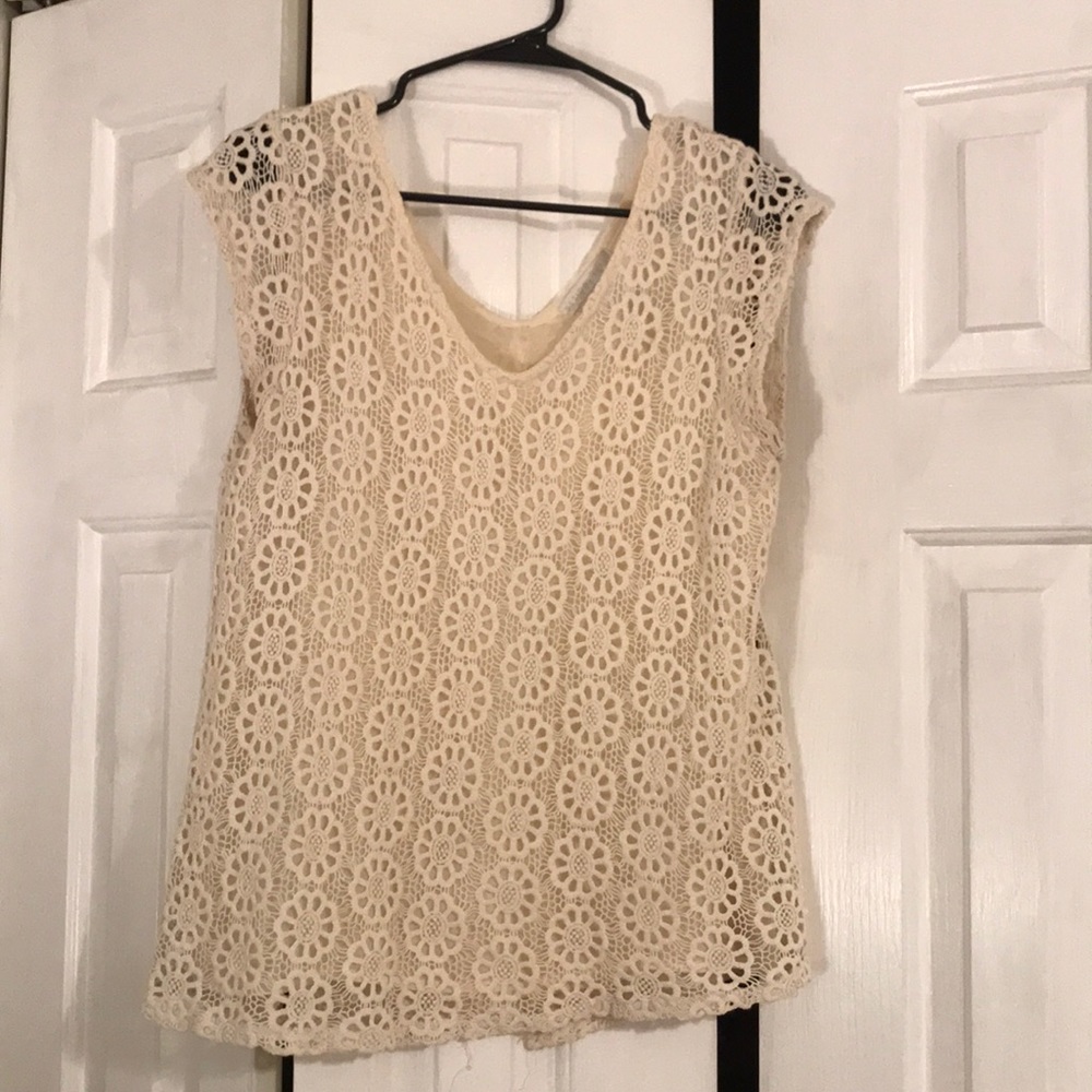 Cream blouse
